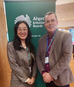 Ming-chun Wu and Michael Pead at the recent Aphra Conference in Melbourne